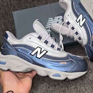 New Balance Navy and Gray Athletic Shoes